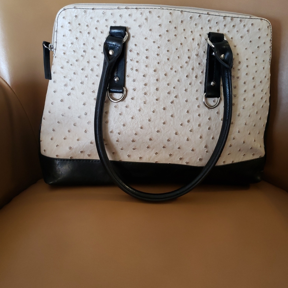 Women white handbag